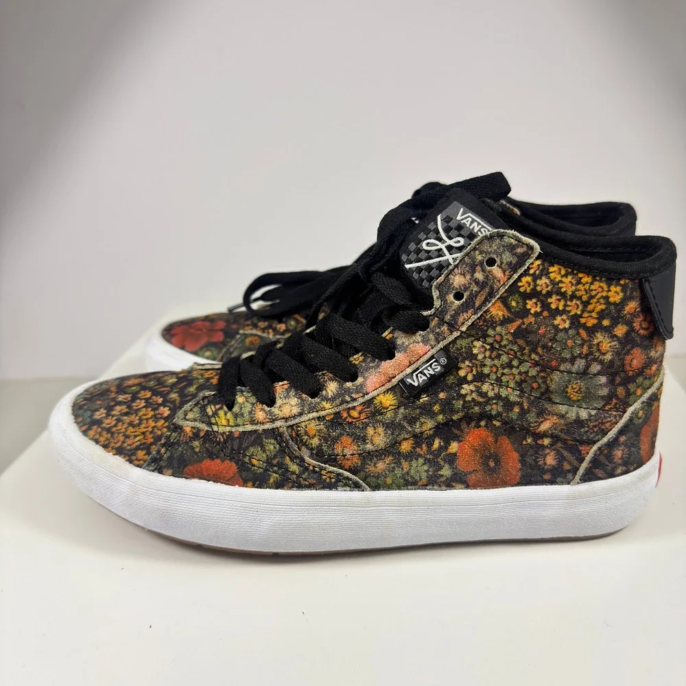 Vans The Lizzie Armanto Skate Shoes Womens Size 6 Floral High Top Sneakers